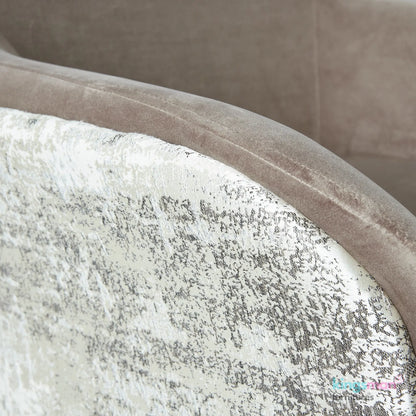 Anaya Cream Bouclé Armchair – Modern Luxury with Stainless Steel Legs and Elegant Design Kingsman Furnitures
