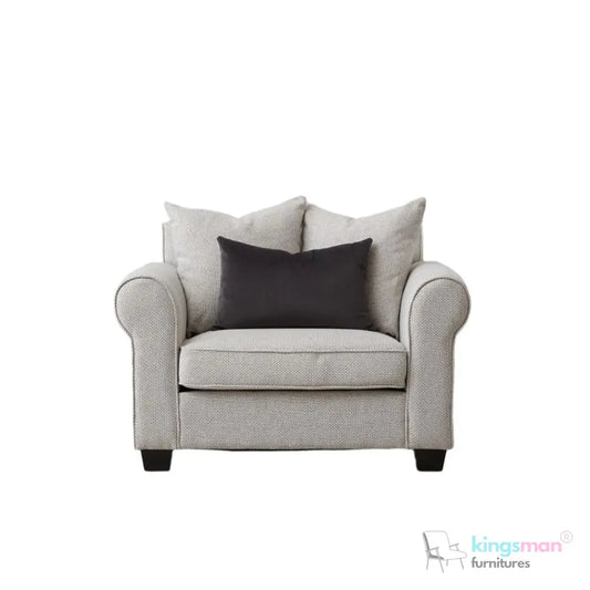 Livia Single Seater Sofa - Classic Design with High-Grade Wooden Frame Kingsman Furnitures