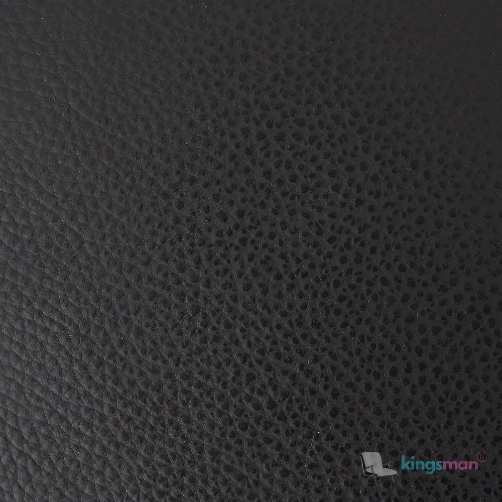 Regal Black PU Leather Single Seater – Contemporary Chesterfield Design with Teak Wood Legs Kingsman Furnitures