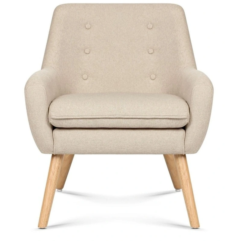 Acme Beige Modern Arm Chair