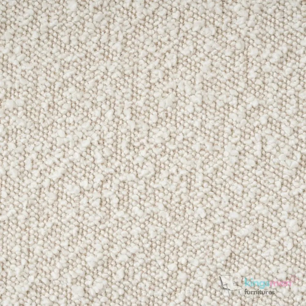 Everbe Cream Boucle Curve 2 Seater Sofa - Luxurious Comfort - Kingsman Furnitures