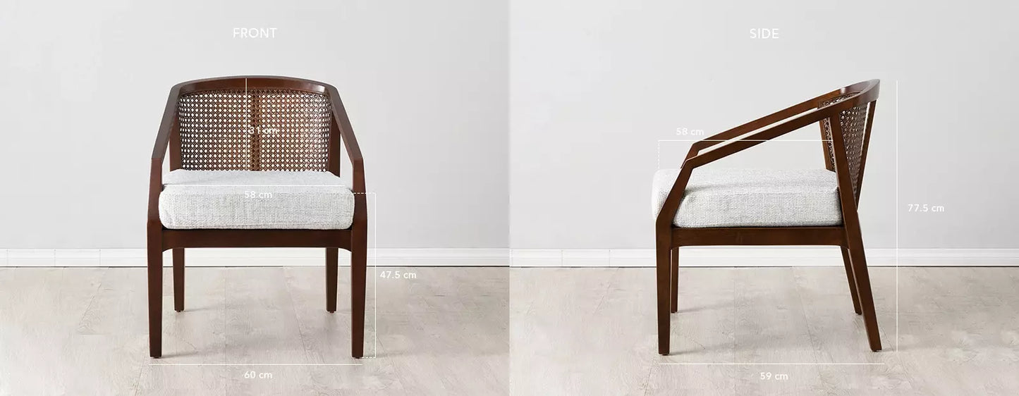 Casani Rattan Dining Chair - Set of 2
