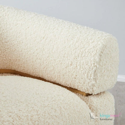 Krillin Shearling Tub Arm Chair - Stylish & Comfortable - Kingsman Furnitures