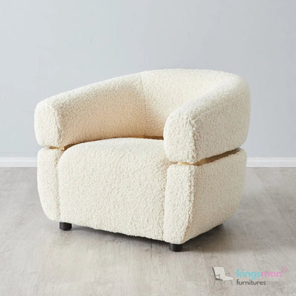 Krillin Shearling Tub Arm Chair - Stylish & Comfortable - Kingsman Furnitures