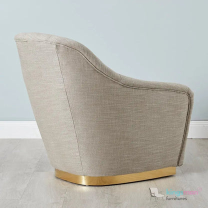 Sherpa Woven Fabric Occasional Arm Chair – Stylish Comfort - Kingsman Furnitures