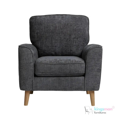 Stanley Accent Chair - Soft - Sit Turnable Cushion Chair with Teak Wood Frame | Family Lounging Chair - Kingsman Furnitures