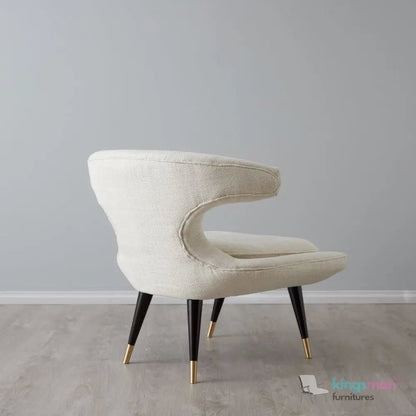 Tarrington Woven Fabric Tufted Accent Chair - Stylish Design - Kingsman Furnitures
