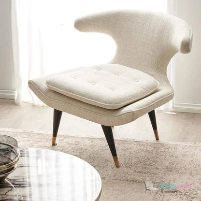 Tarrington Woven Fabric Tufted Accent Chair - Stylish Design - Kingsman Furnitures