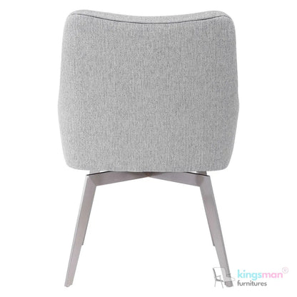 Twisted Swivel Accent Chair - Kingsman Furnitures