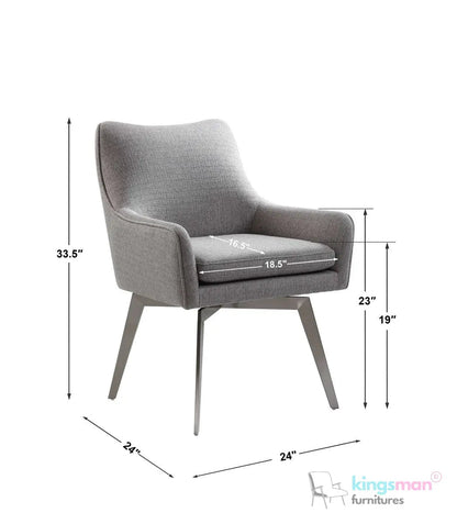 Twisted Swivel Accent Chair - Kingsman Furnitures
