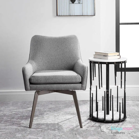 Twisted Swivel Accent Chair - Kingsman Furnitures